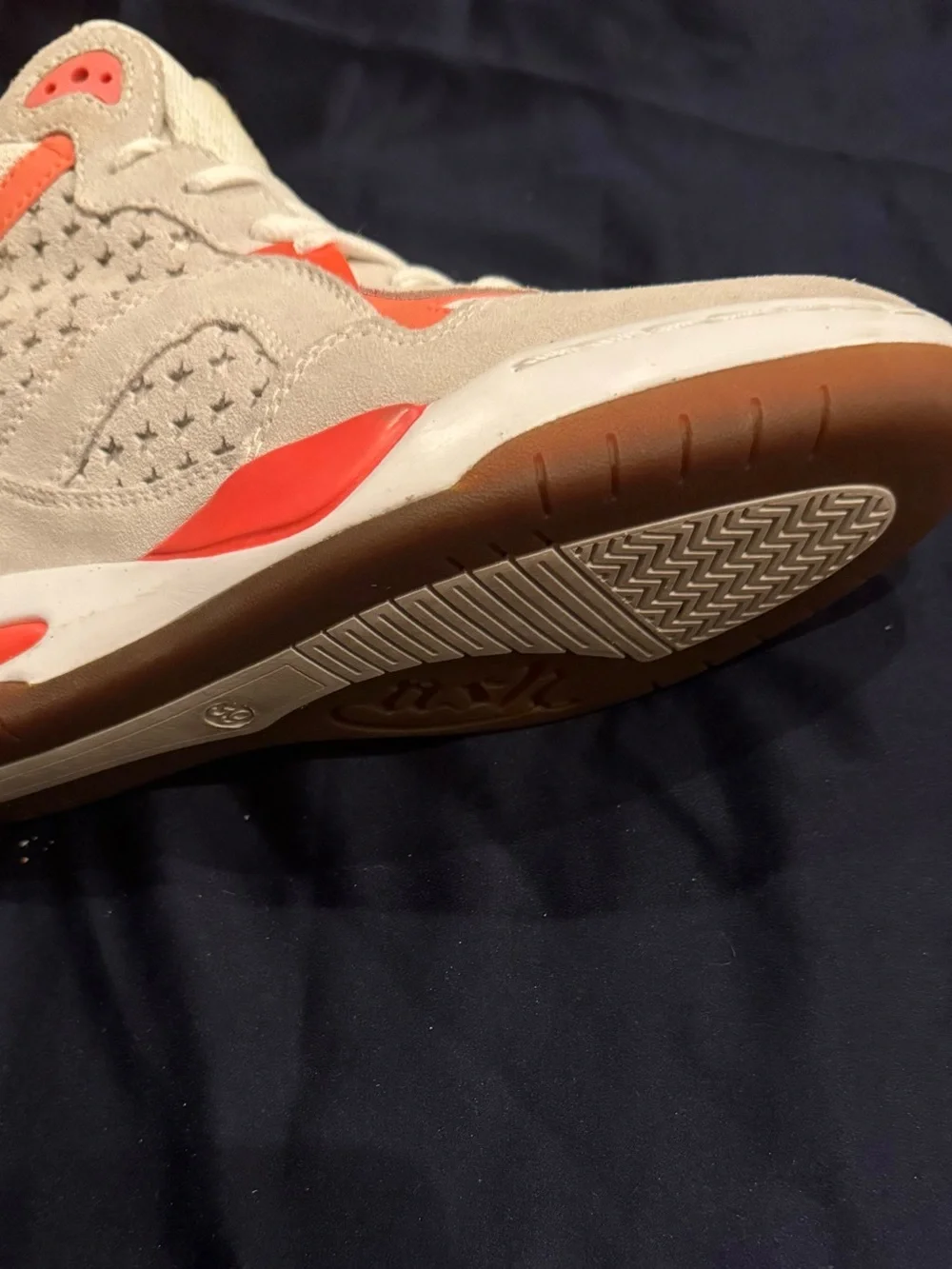 Ash White and Orange Women's Wedge Sneakers- Great find!